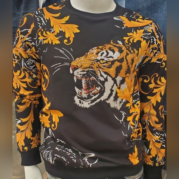 Leopard Baroque Rhinestone Sweater - Picture 5 of 5